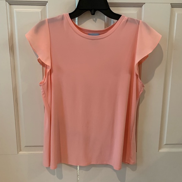 CeCe Tops - NWOT CeCe by Cynthia Steffe Flutter Sleeve Top